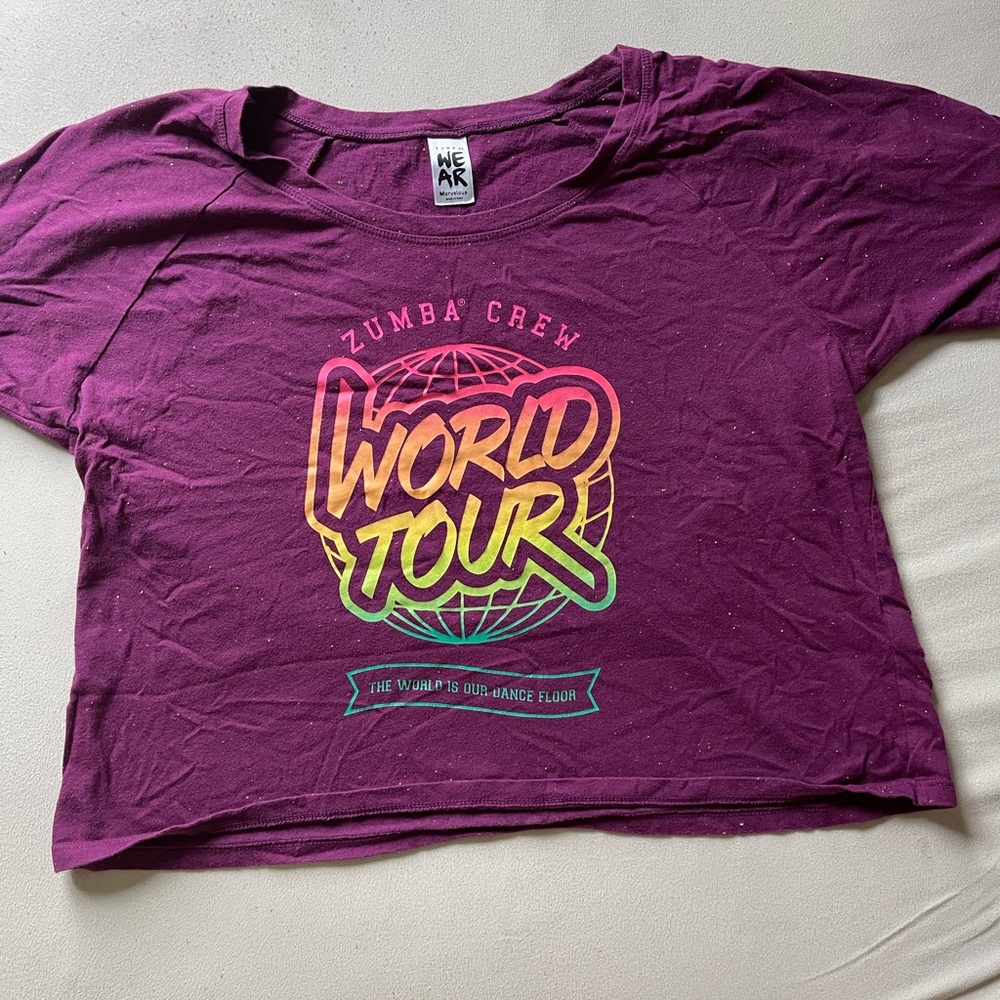 Zumba World Tour Crop Top M